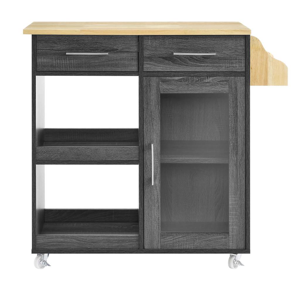 Culinary Kitchen Cart With Spice Rack. Picture 4