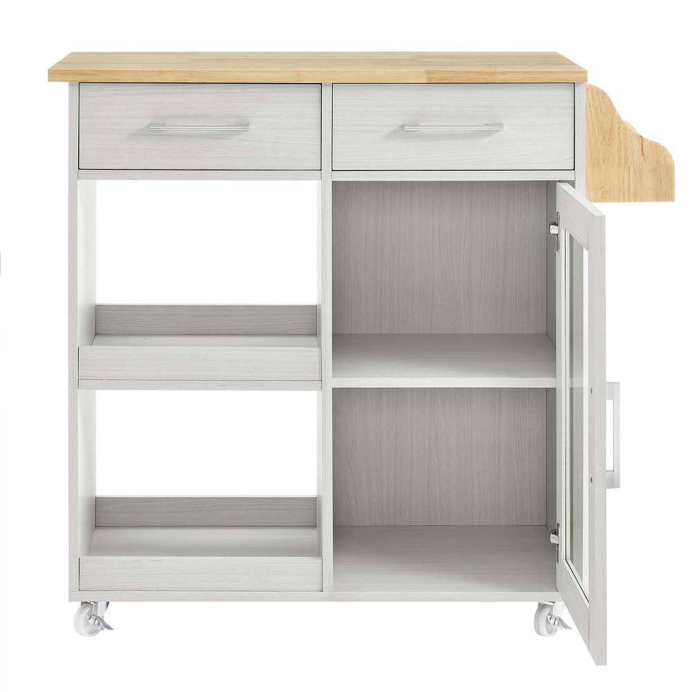 Culinary Kitchen Cart With Spice Rack. Picture 5