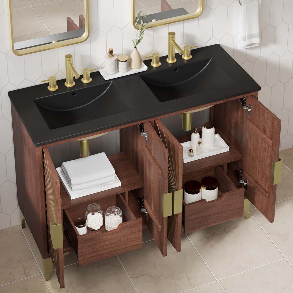 Daylight 48" Double Sink Bathroom Vanity. Picture 10