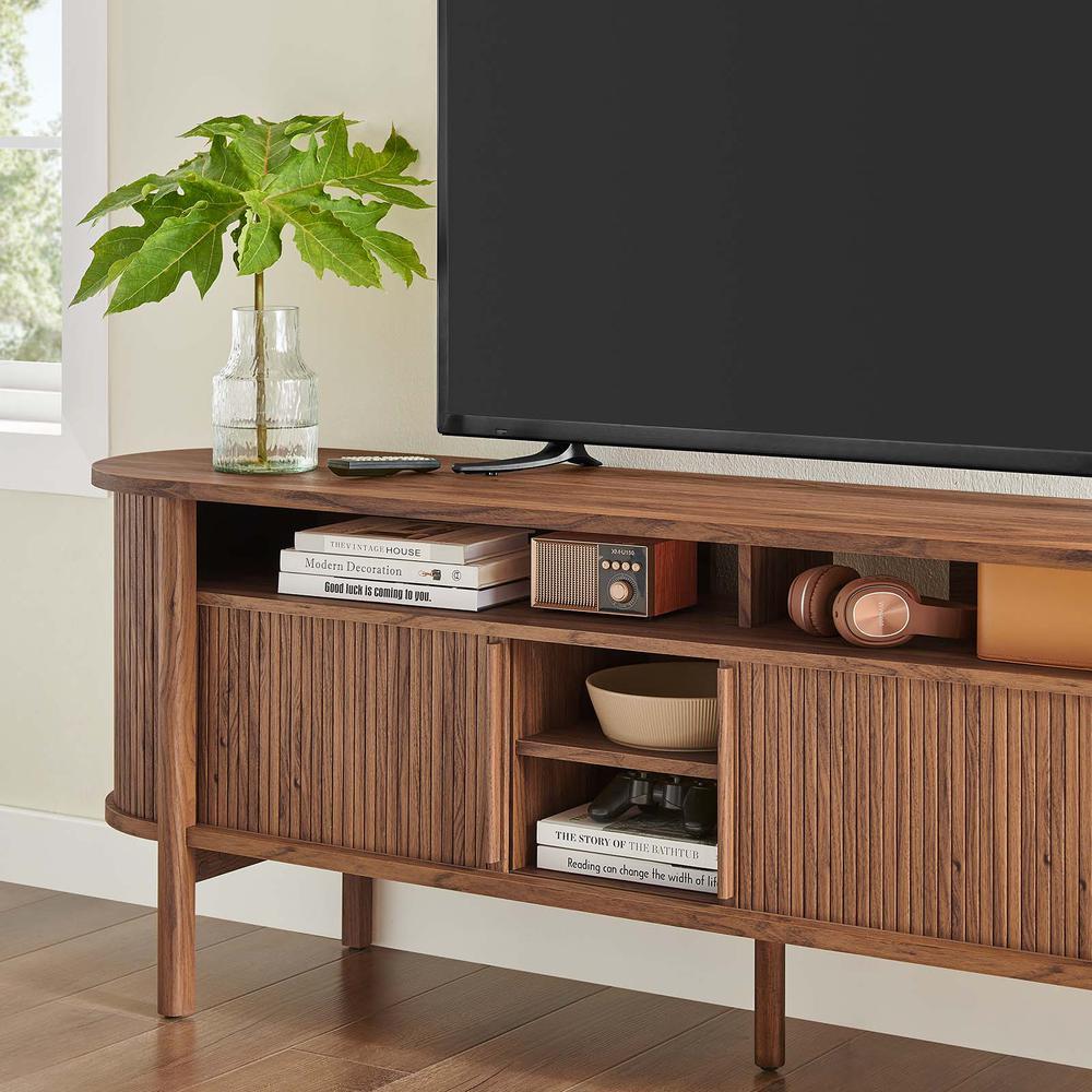 Cadence 71" Curved TV Stand. Picture 11