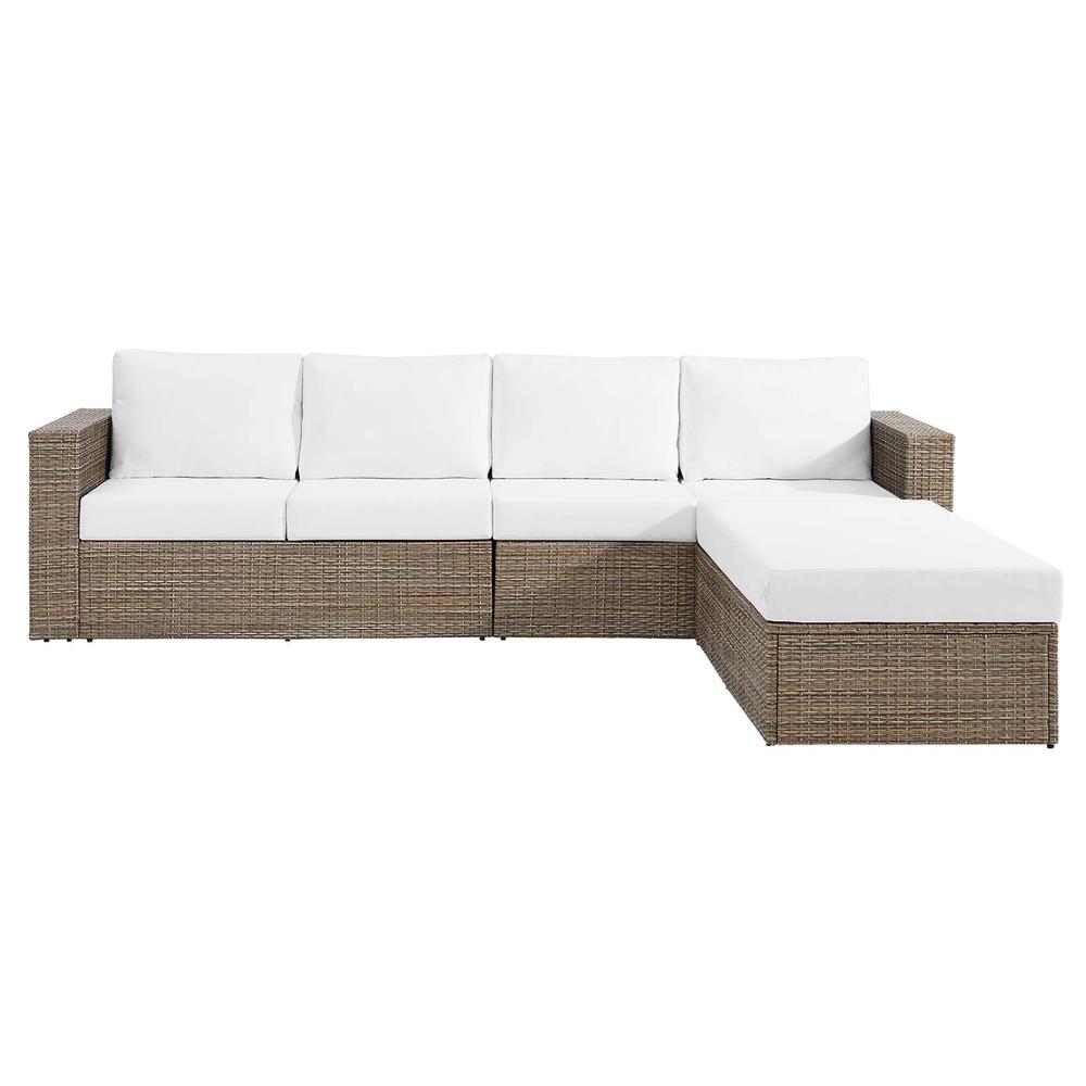 Convene Outdoor Patio Sectional Sofa and Ottoman Set. Picture 2