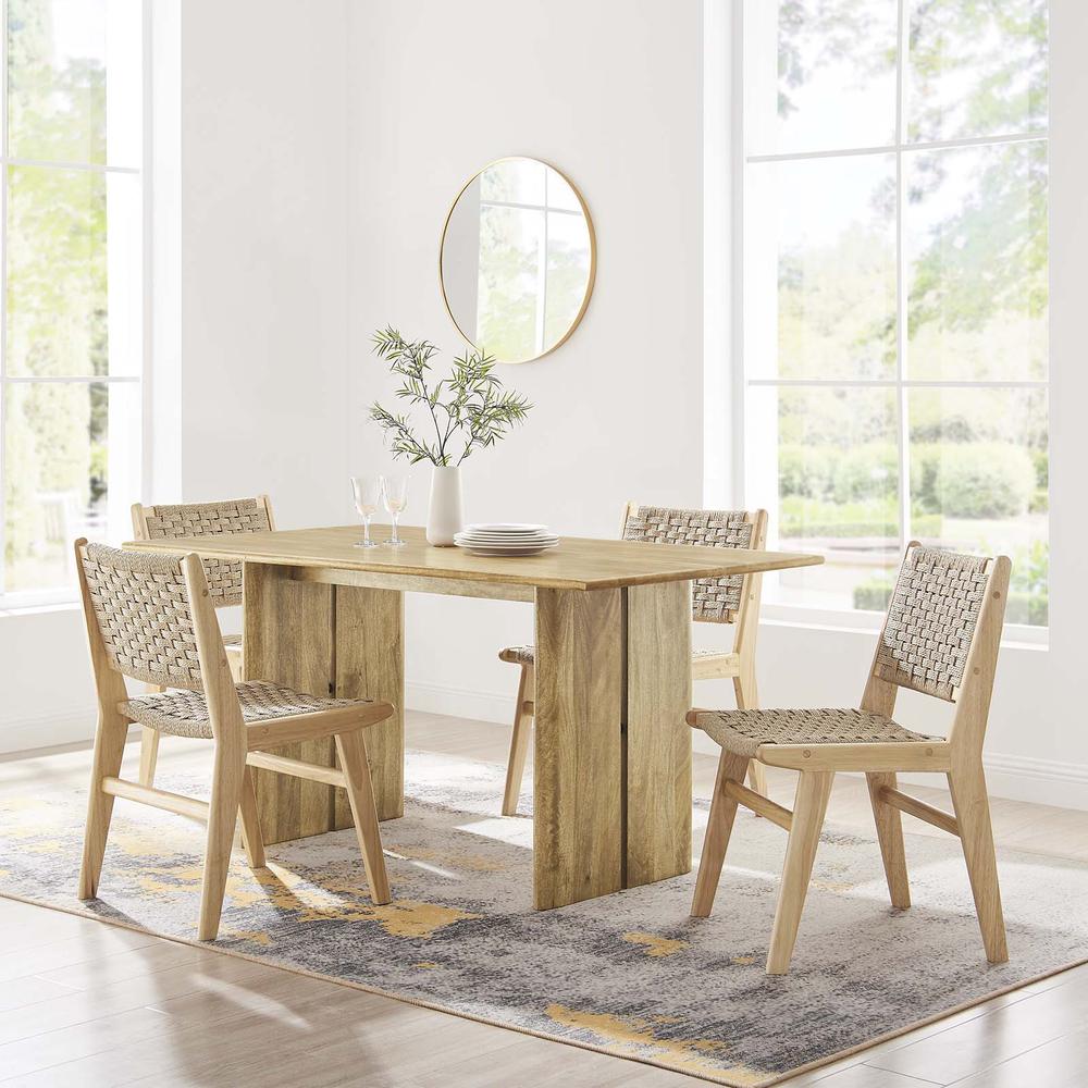 Amistad 60" Wood Dining Table. Picture 9