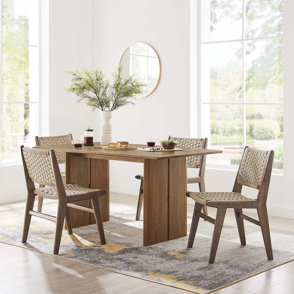 Amistad 60" Wood Dining Table. Picture 9