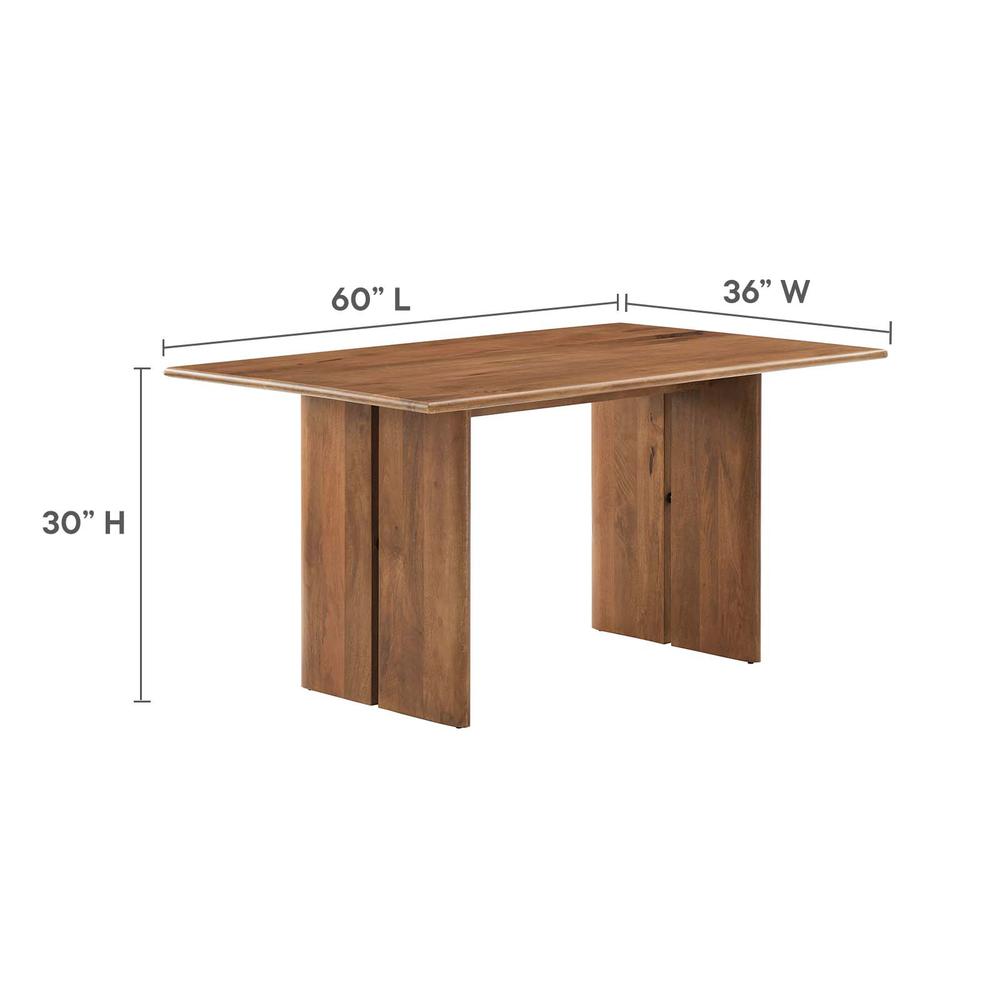 Amistad 60" Wood Dining Table. Picture 8