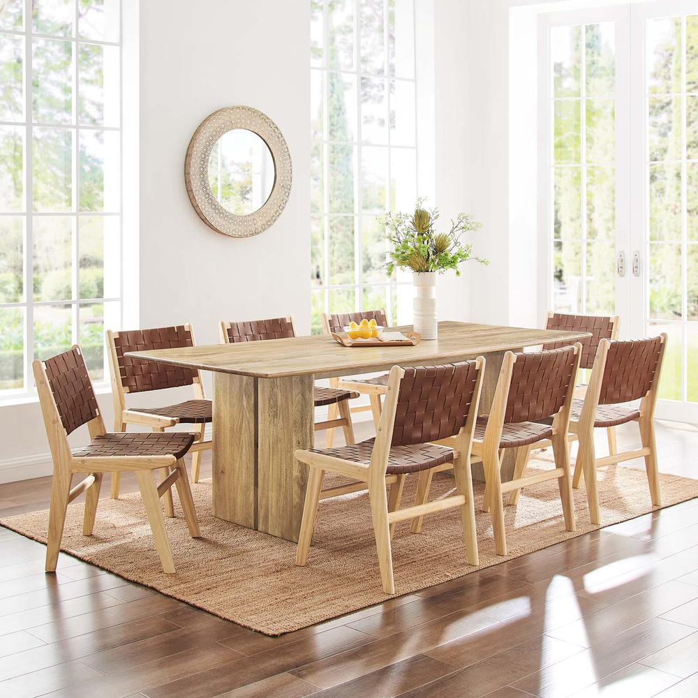 Amistad 86" Wood Dining Table. Picture 9