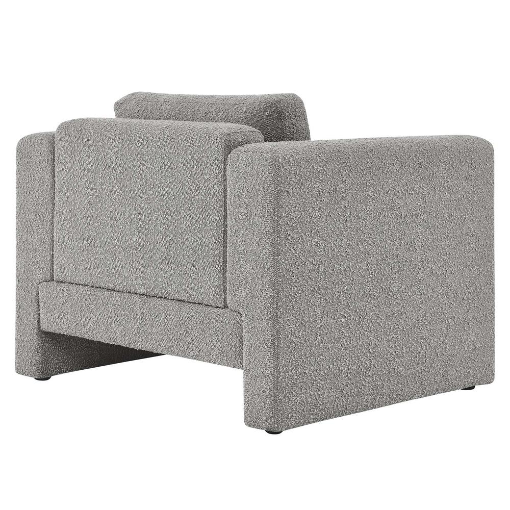 Visible Boucle Fabric Armchair. Picture 3