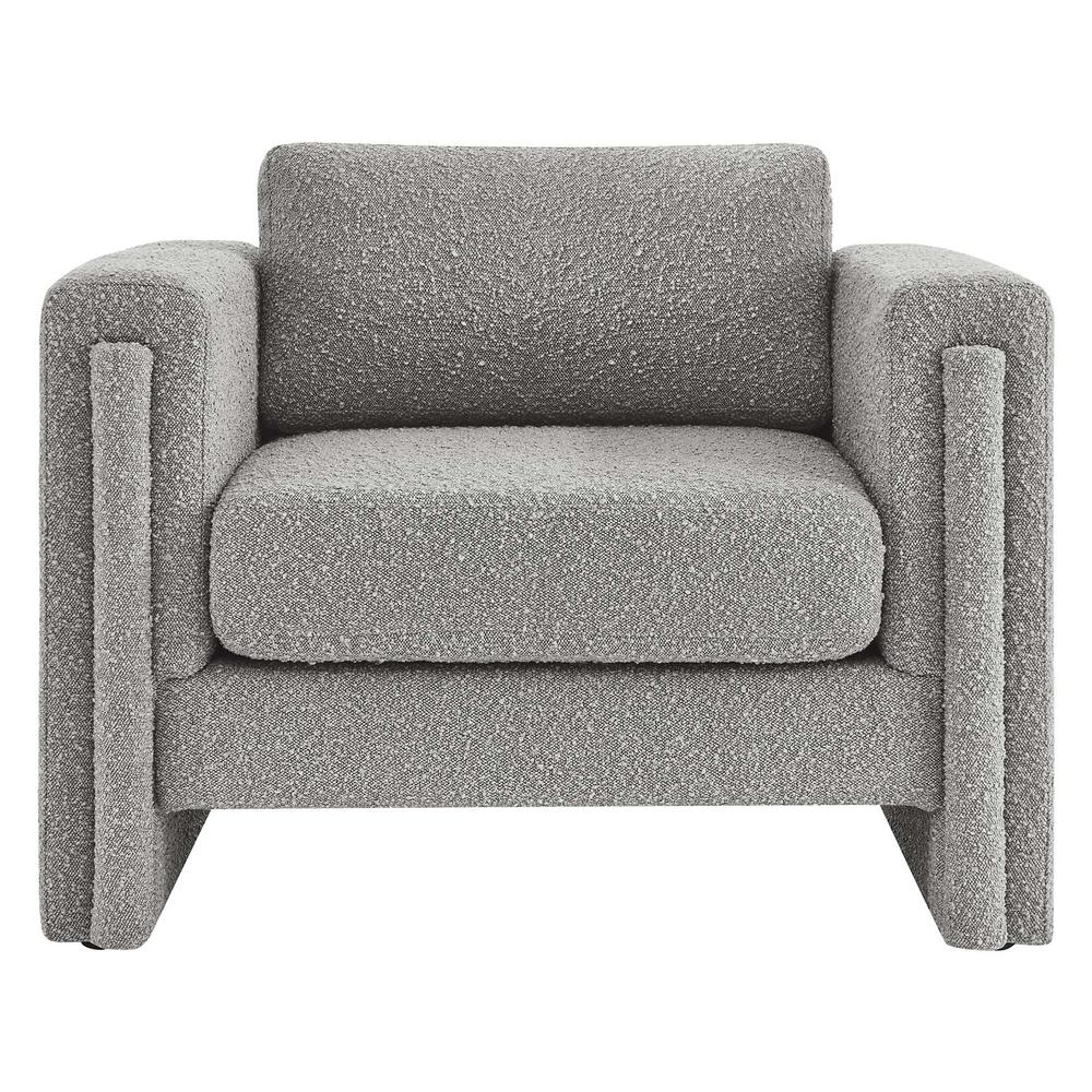 Visible Boucle Fabric Armchair. Picture 4