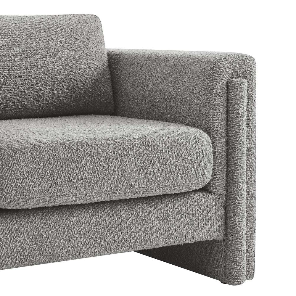 Visible Boucle Fabric Armchair. Picture 5