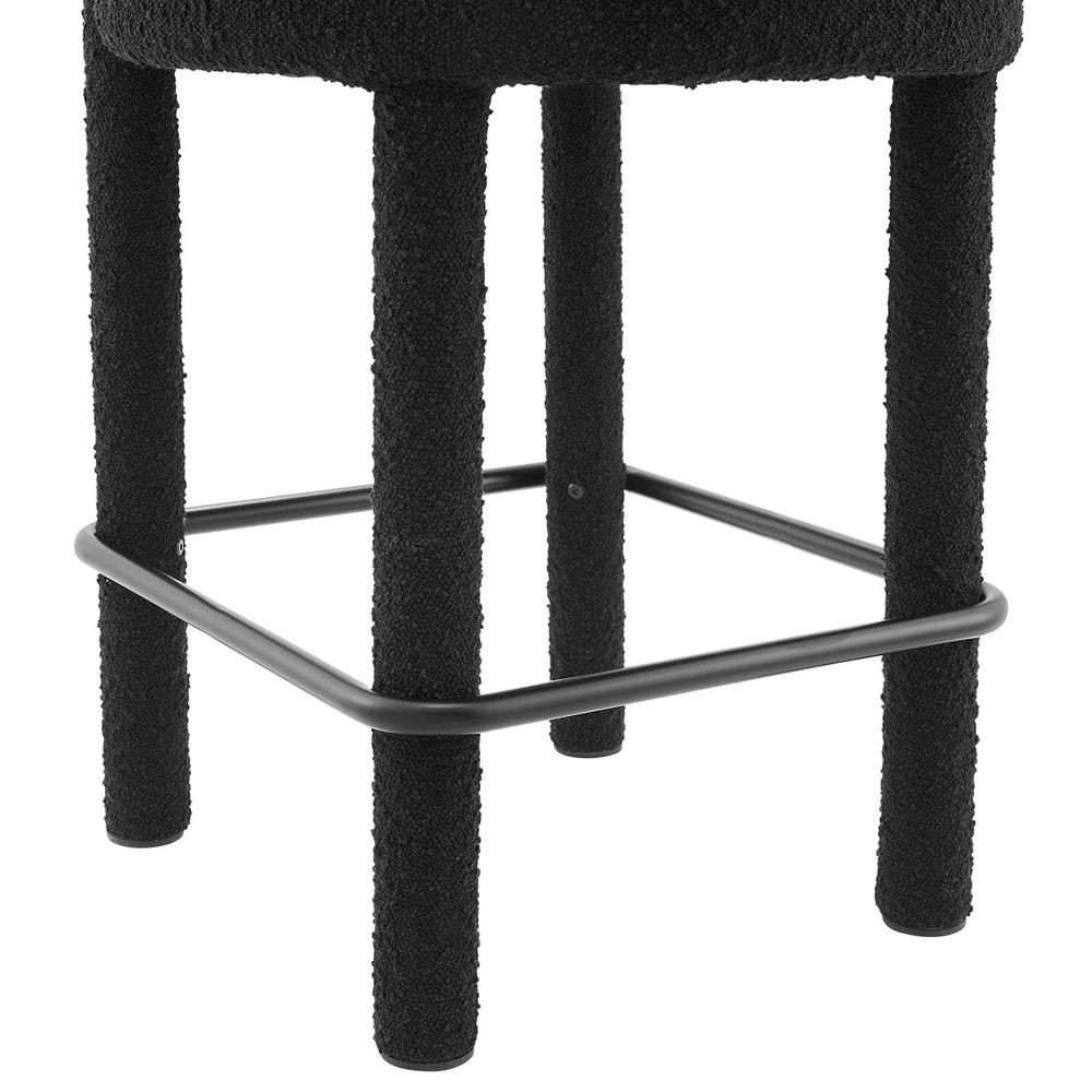 Toulouse Boucle Fabric Counter Stool. Picture 5