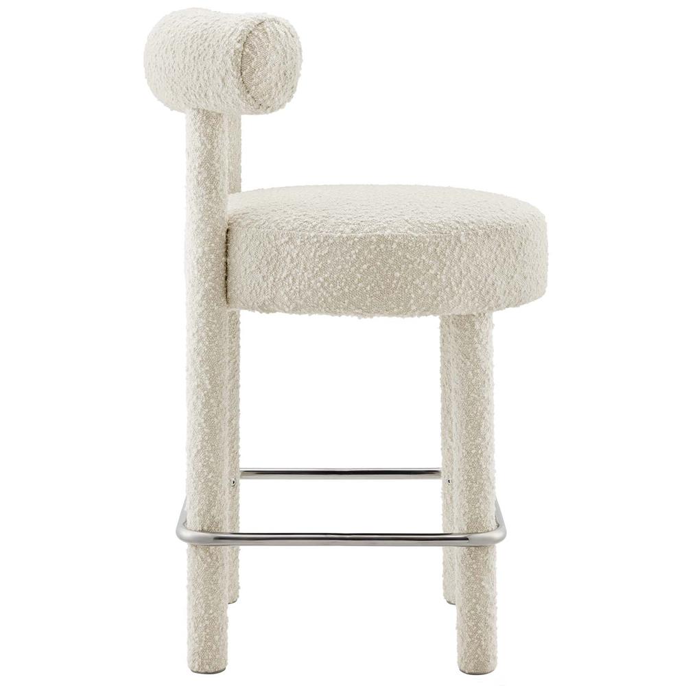 Toulouse Boucle Fabric Counter Stool. Picture 2