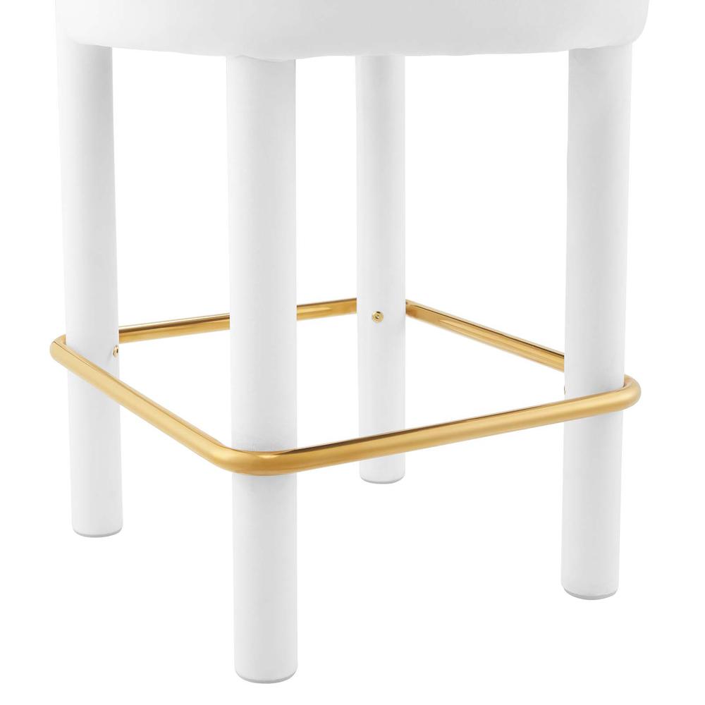 Toulouse Performance Velvet Counter Stool. Picture 5