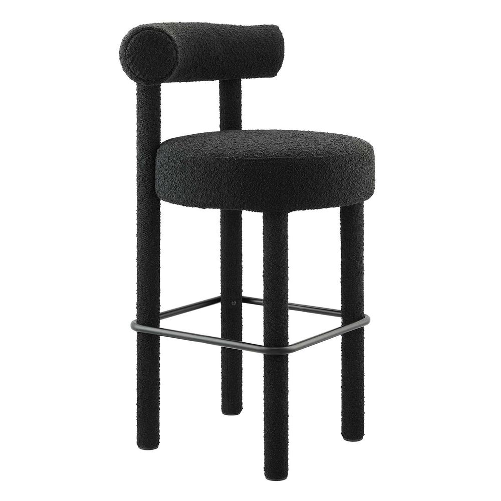 Toulouse Boucle Fabric Bar Stool. Picture 1