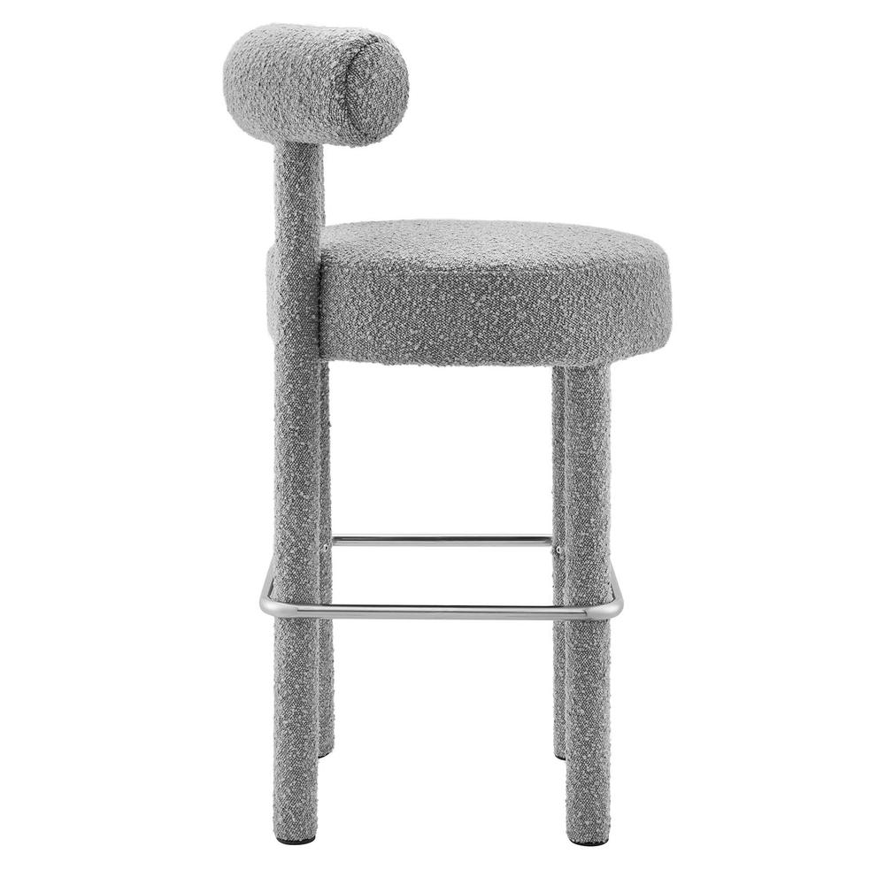Toulouse Boucle Fabric Bar Stool. Picture 2