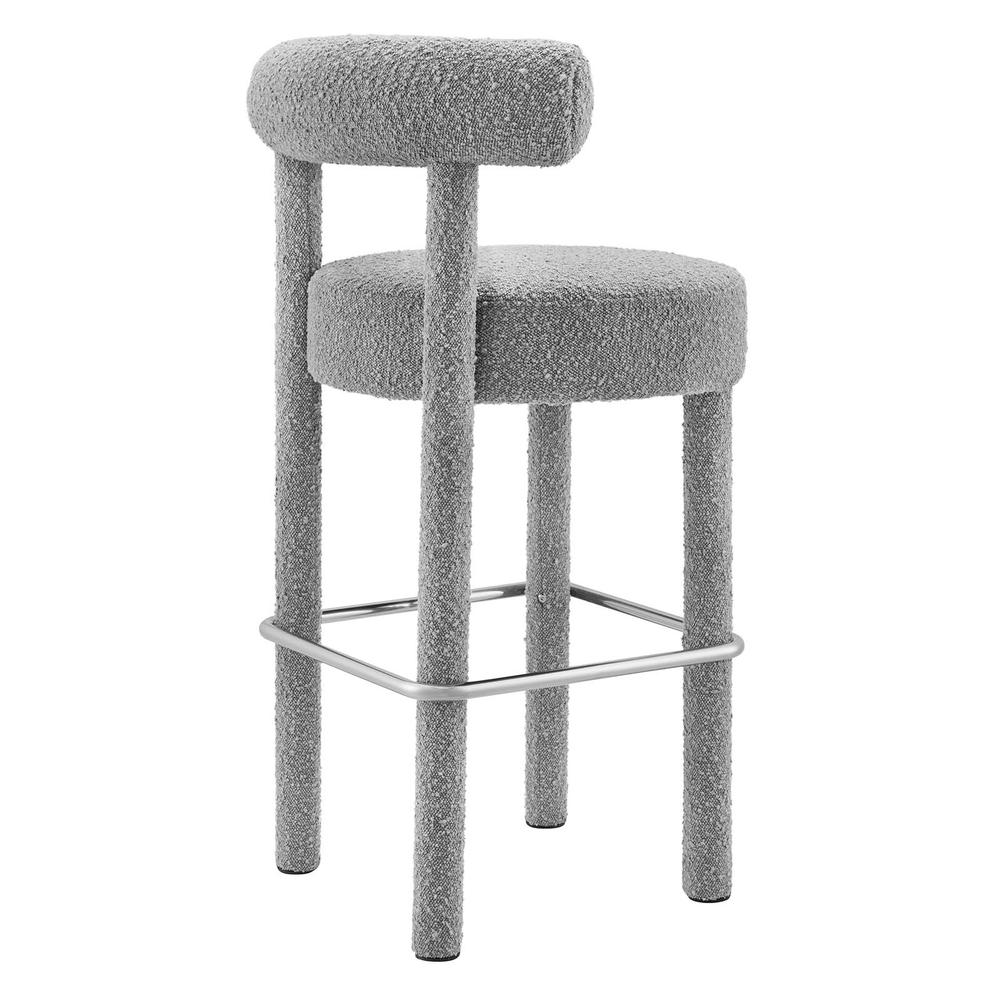 Toulouse Boucle Fabric Bar Stool. Picture 3