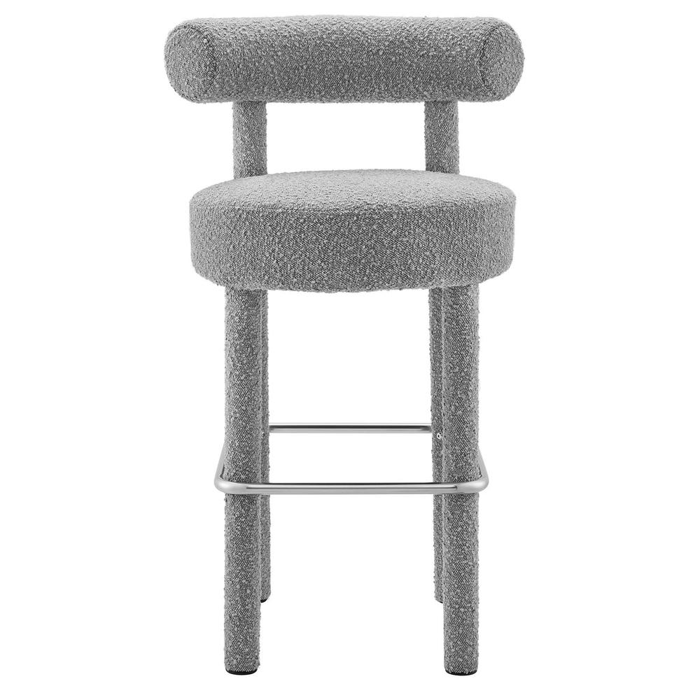 Toulouse Boucle Fabric Bar Stool. Picture 4
