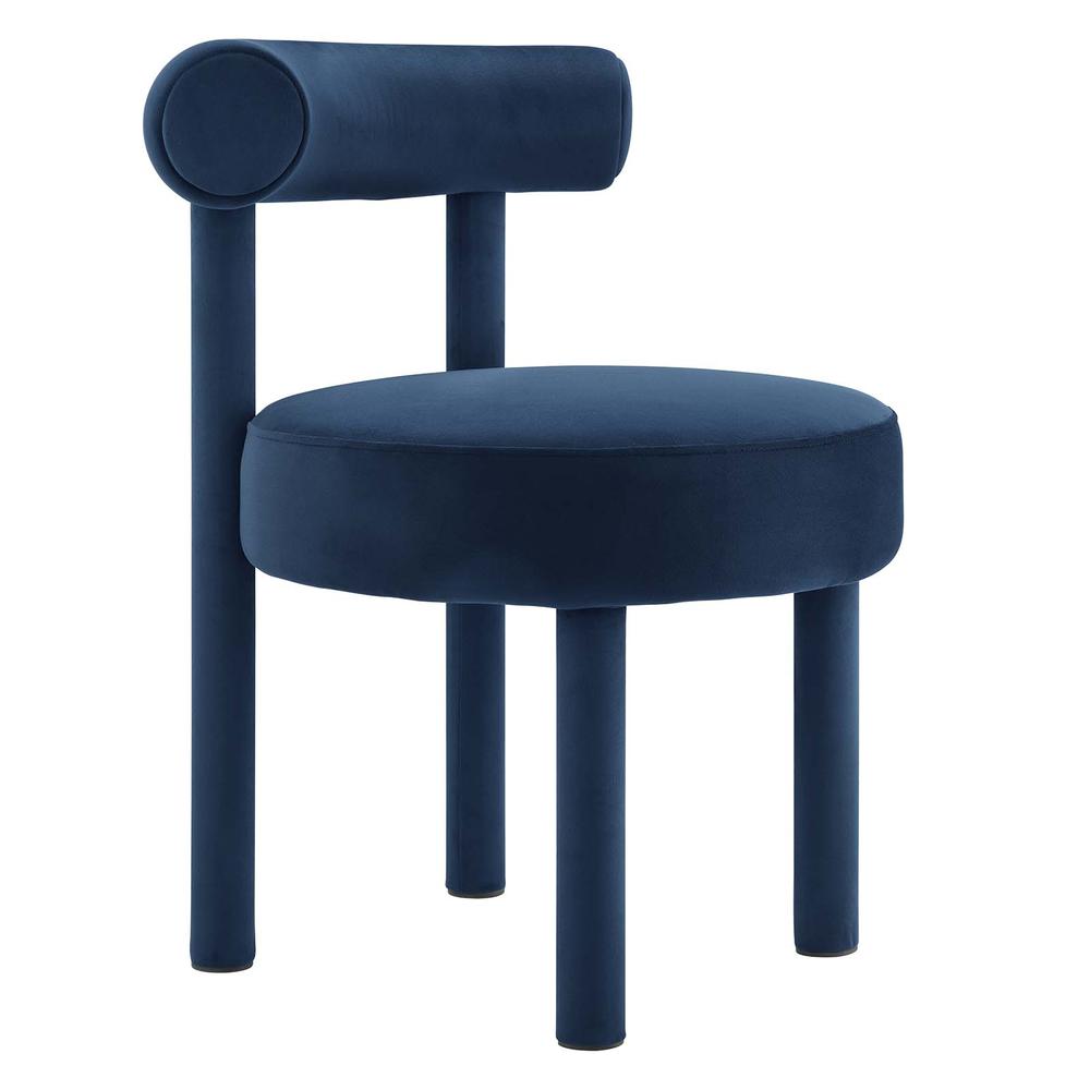 Toulouse Performance Velvet Dining Chair. Picture 1