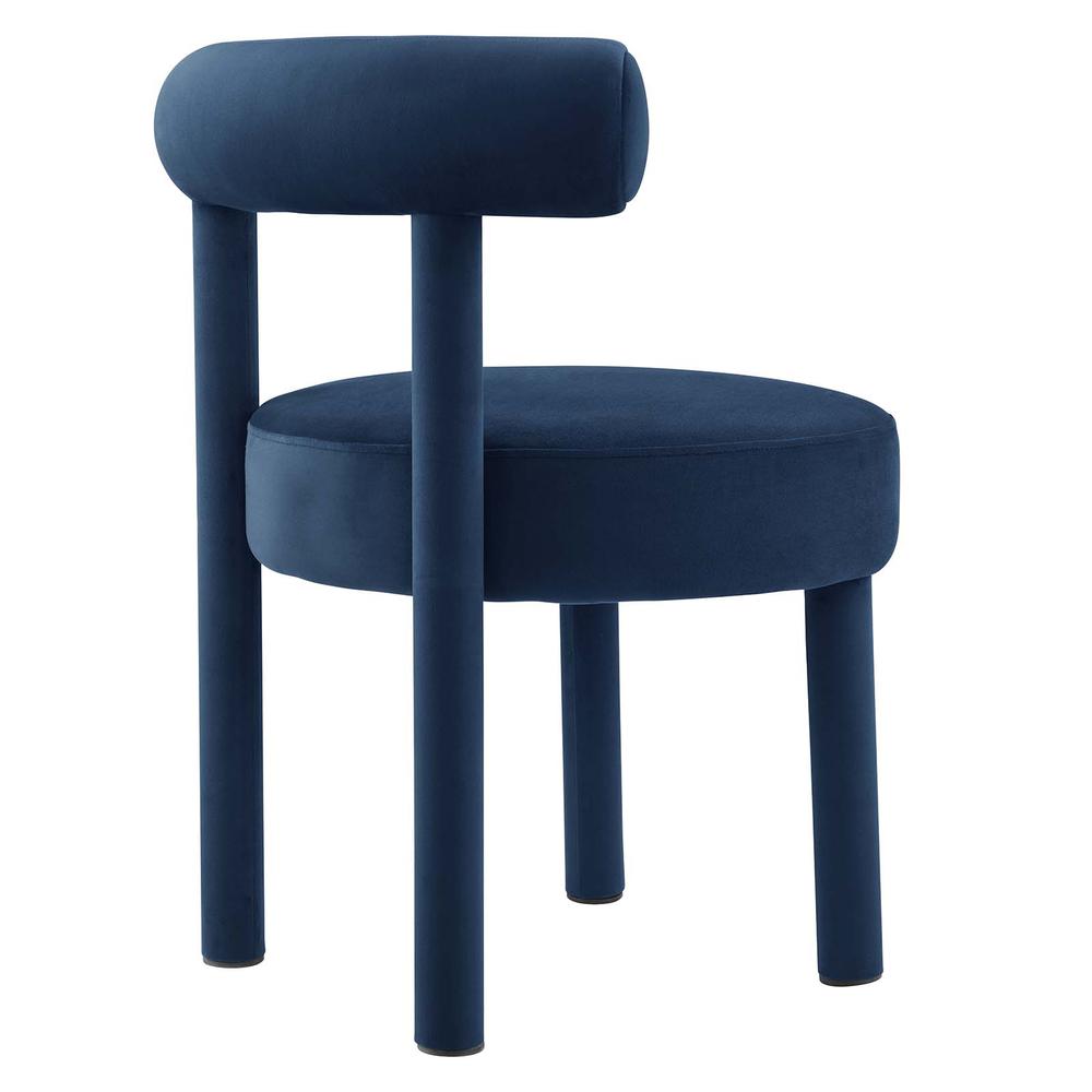 Toulouse Performance Velvet Dining Chair. Picture 3