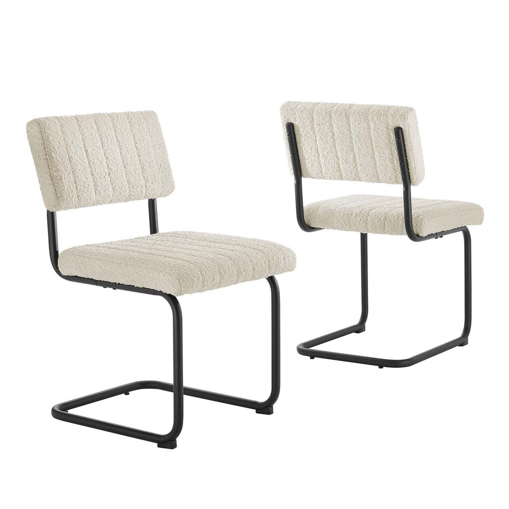 Parity Boucle Dining Side Chairs - Set of 2. Picture 6