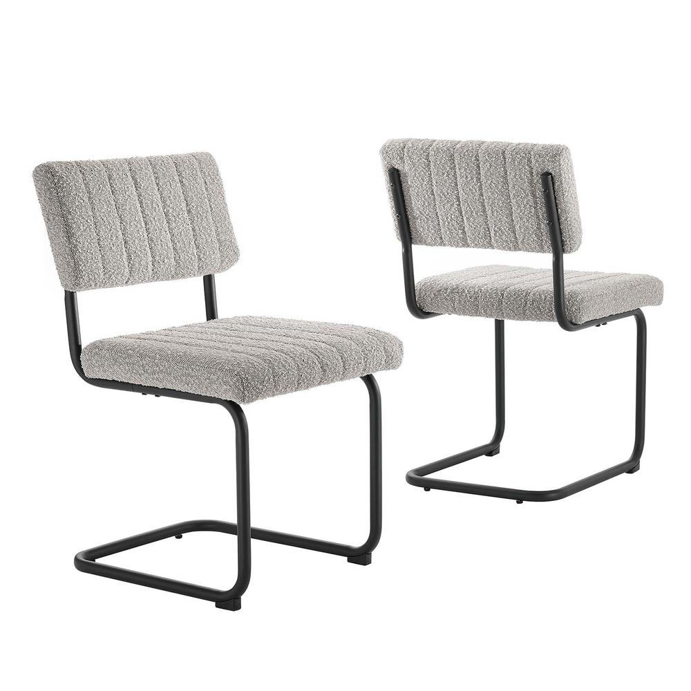 Parity Boucle Dining Side Chairs - Set of 2. Picture 7