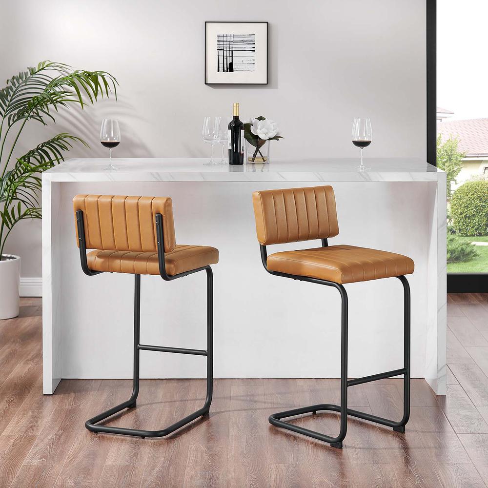 Parity Vegan Leather Counter Stools - Set of 2. Picture 10
