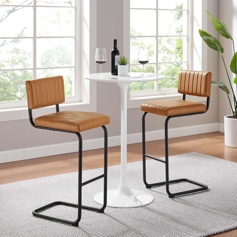 Parity Vegan Leather Bar Stools - Set of 2. Picture 10