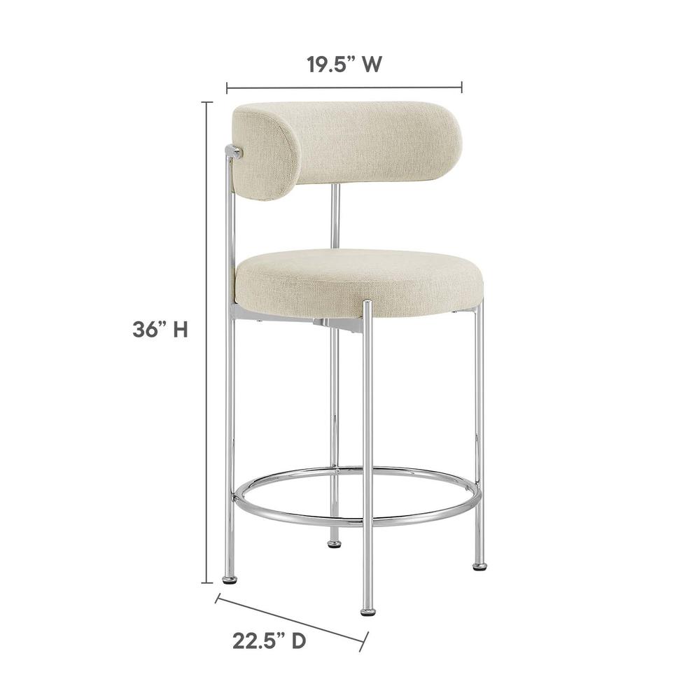 Albie Fabric Counter Stools - Set of 2. Picture 8