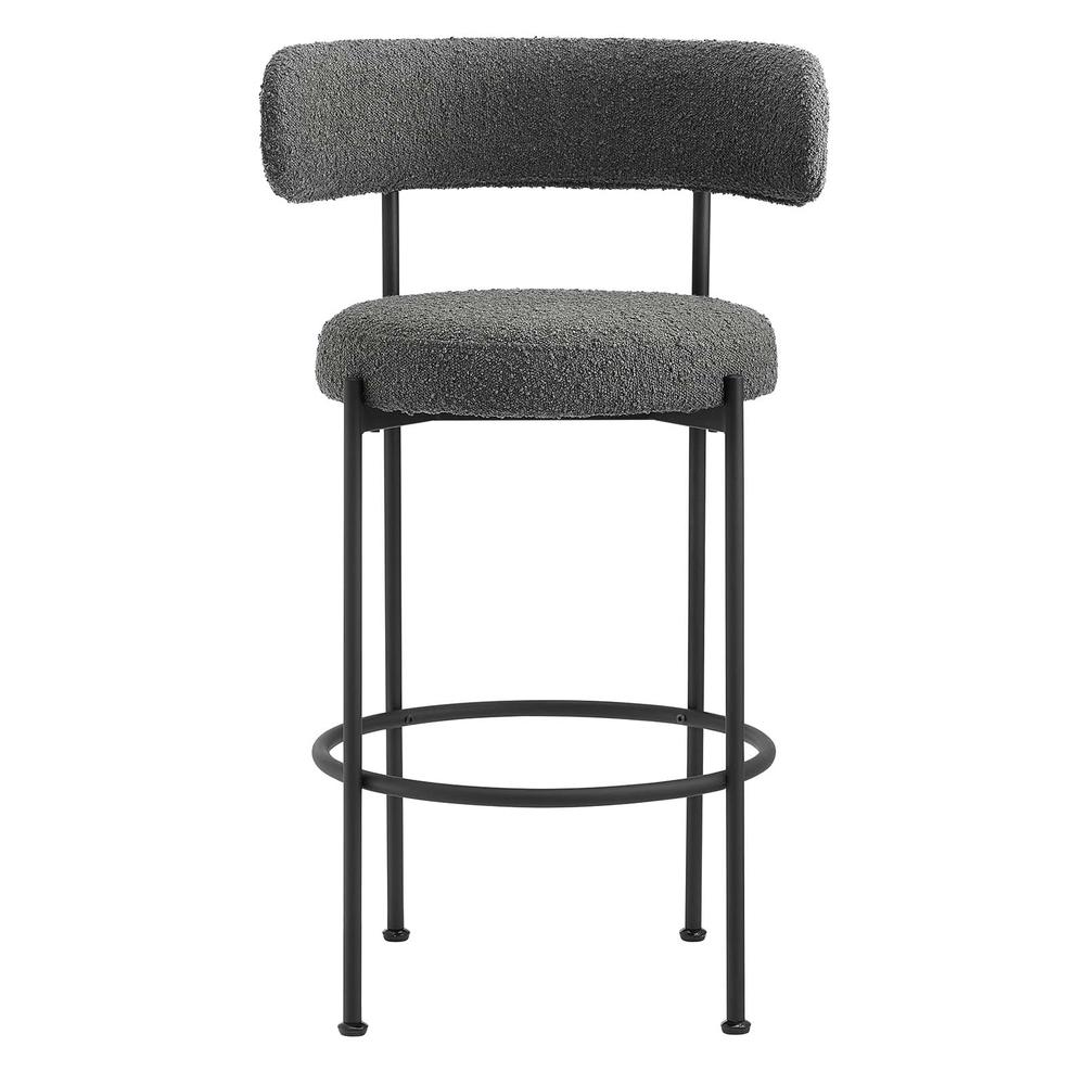 Albie Boucle Fabric Bar Stools - Set of 2. Picture 5