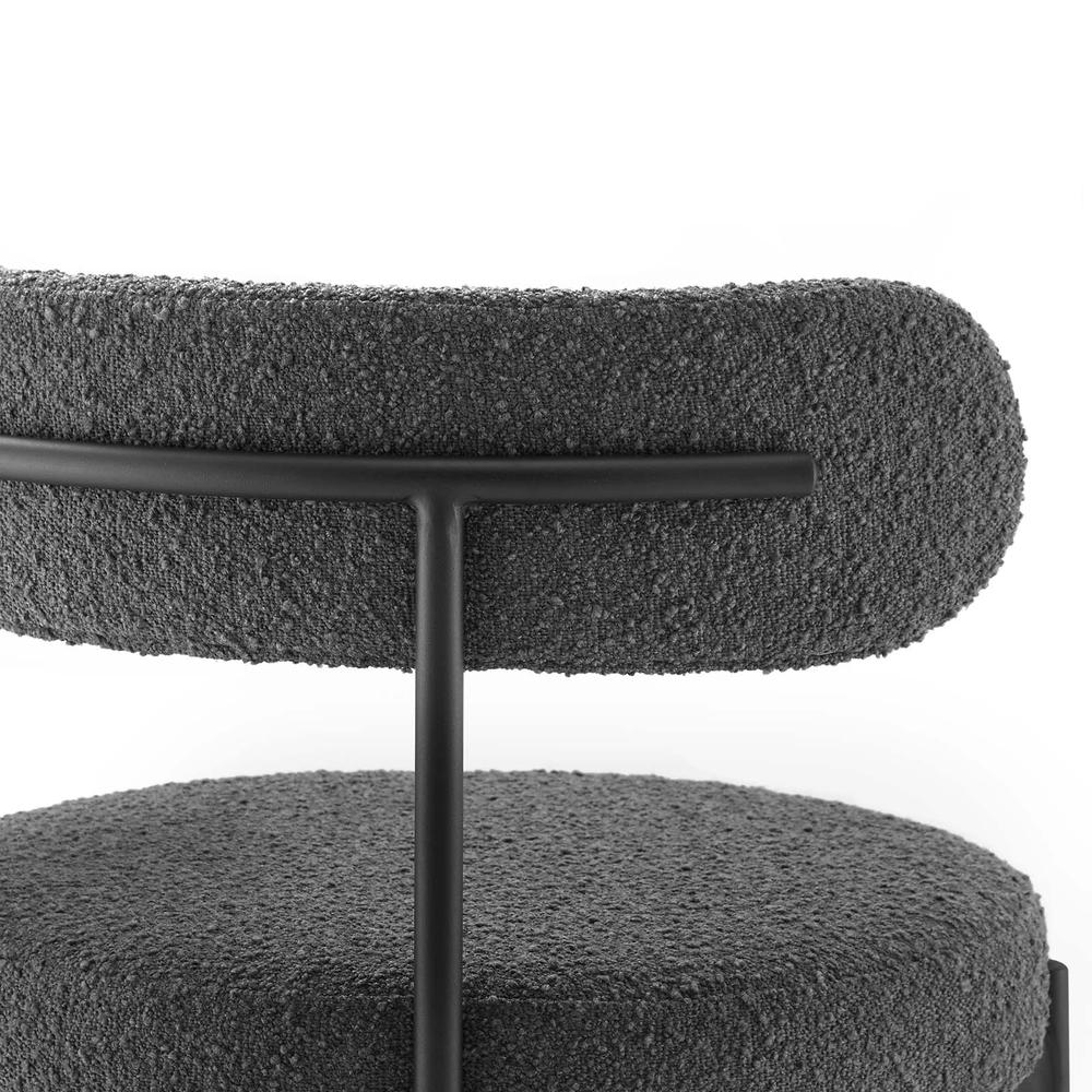 Albie Boucle Fabric Bar Stools - Set of 2. Picture 6