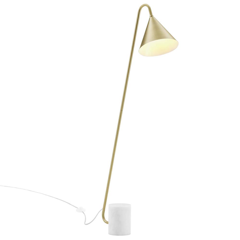 Ayla Marble Base Floor Lamp. Picture 1