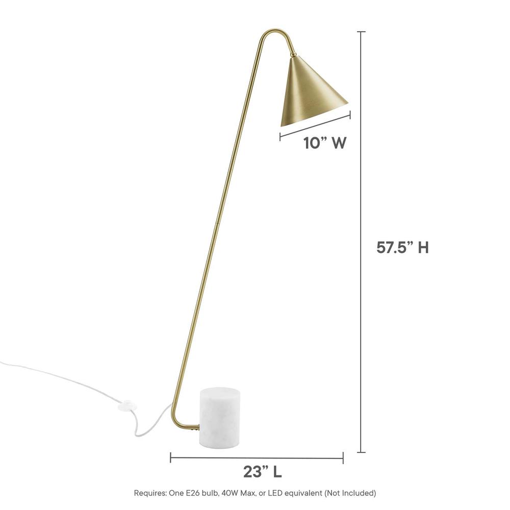 Ayla Marble Base Floor Lamp. Picture 8