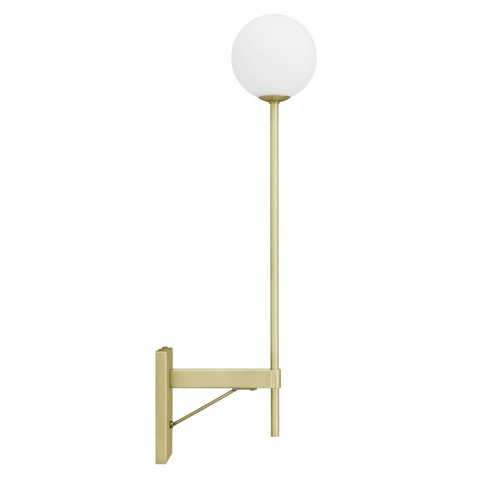 Riva White Globe Wall Sconce. Picture 2
