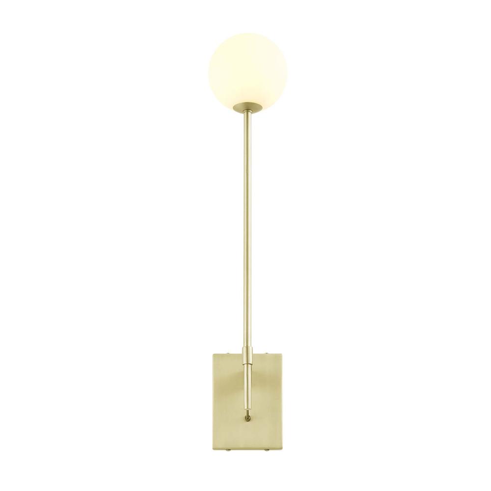Riva White Globe Wall Sconce. Picture 3