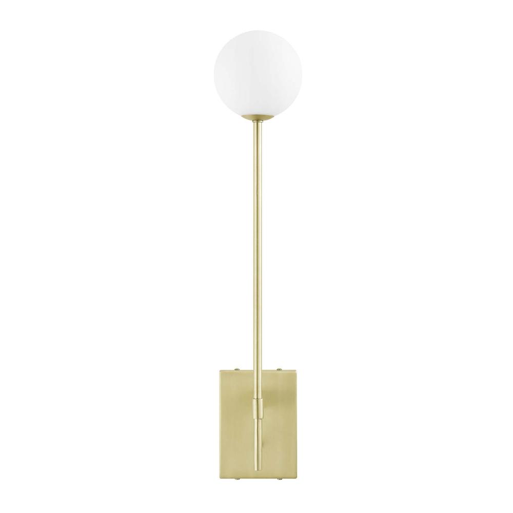 Riva White Globe Wall Sconce. Picture 4