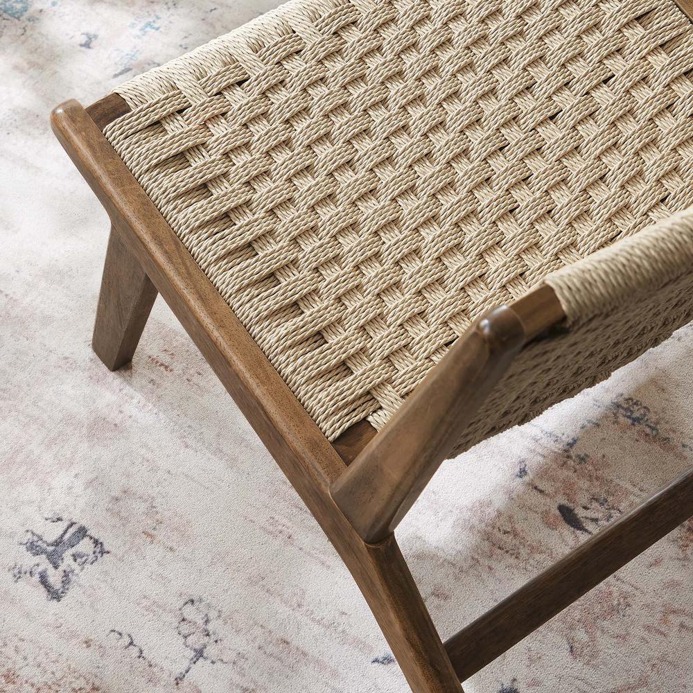 Saoirse Woven Rope Wood Accent Lounge Chair. Picture 8