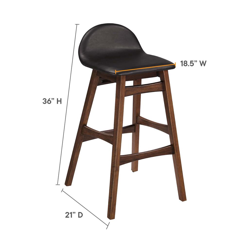 Juno Wood Bar Stool - Set of 2. Picture 7