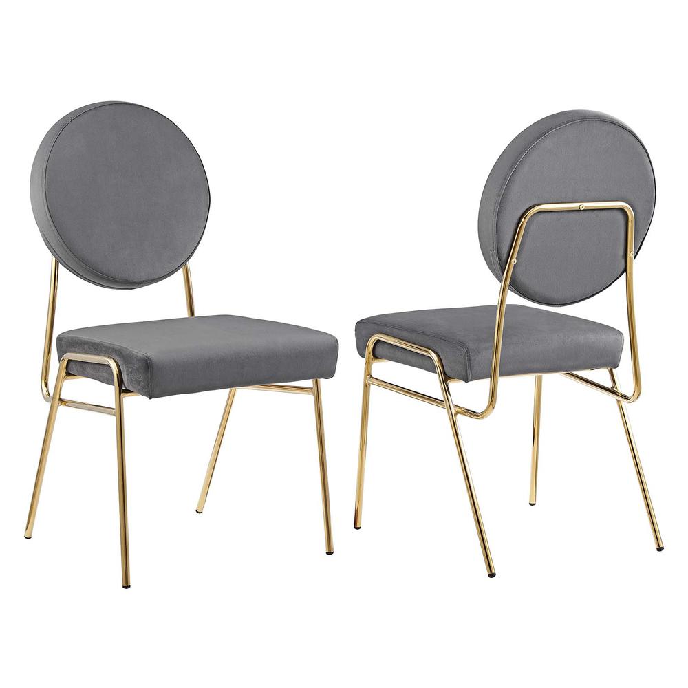 Craft Performance Velvet Dining Side Chairs - Set of 2. Picture 6