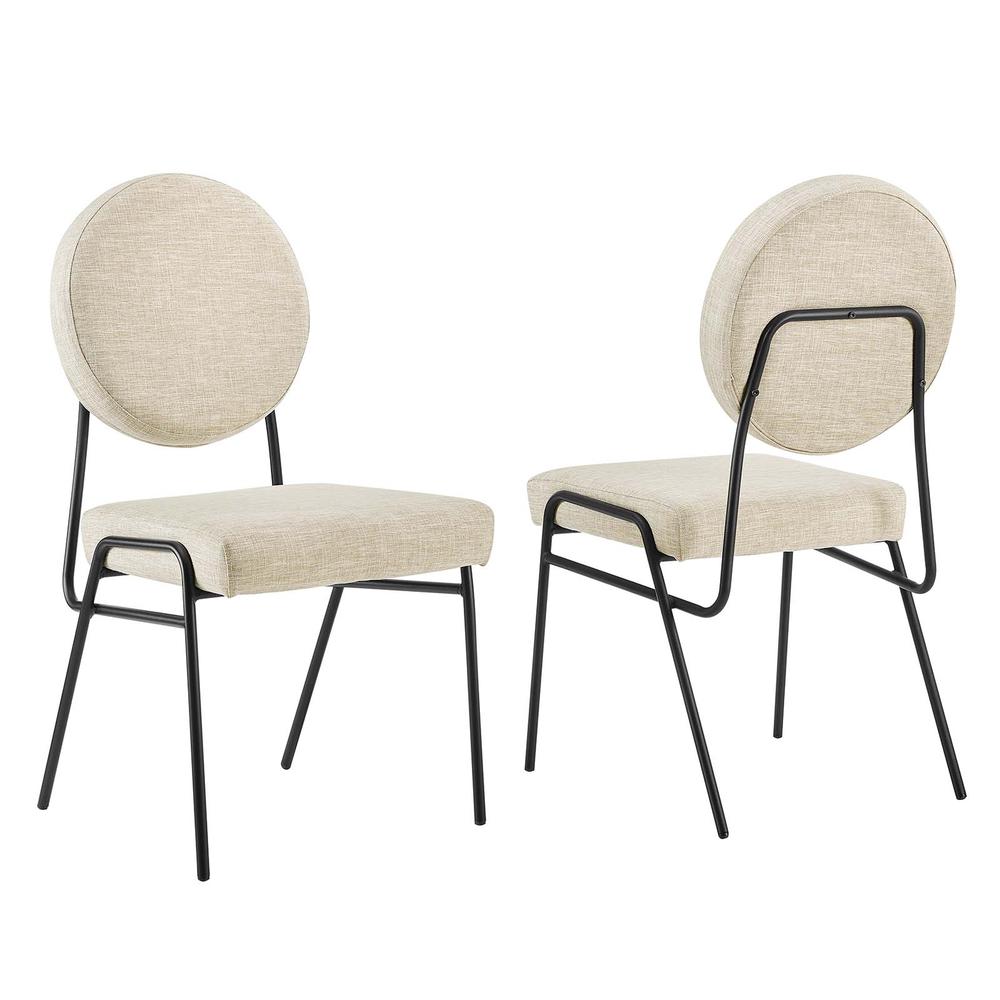 Craft Upholstered Fabric Dining Side Chairs - Set of 2. Picture 6