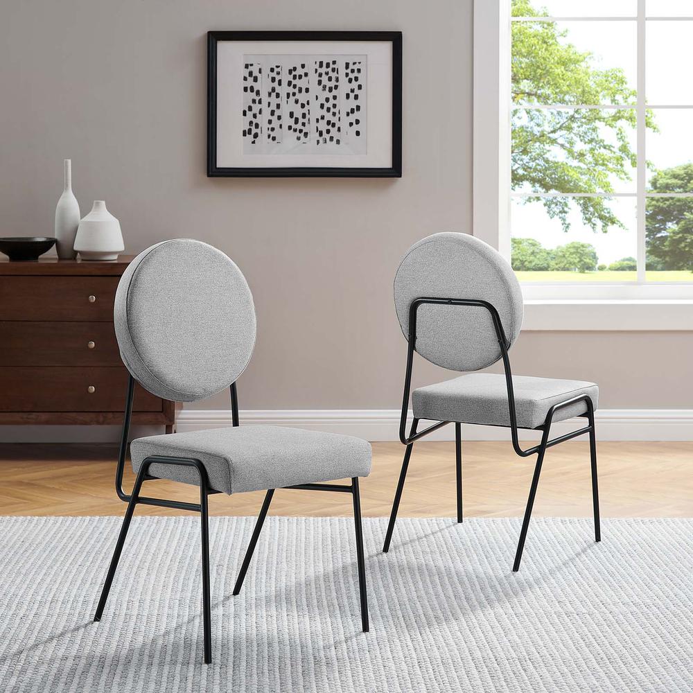 Craft Upholstered Fabric Dining Side Chairs - Set of 2. Picture 10
