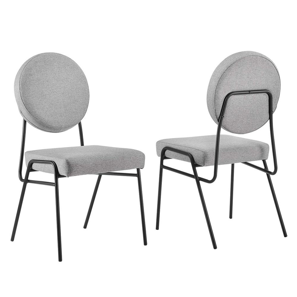 Craft Upholstered Fabric Dining Side Chairs - Set of 2. Picture 6