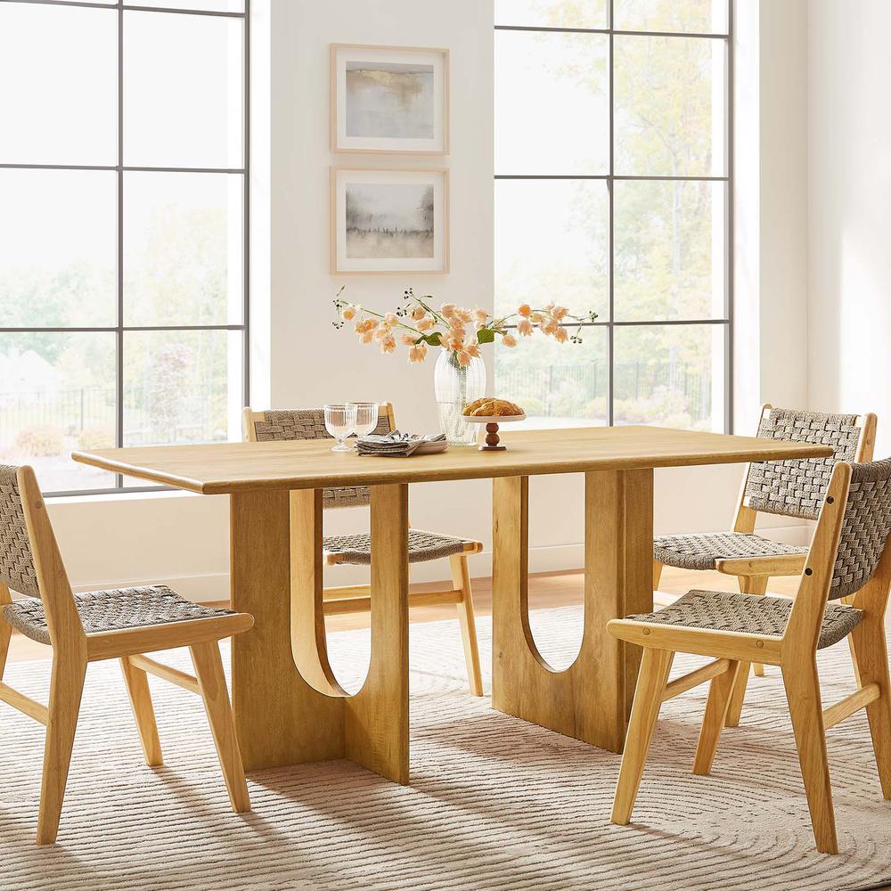 Rivian Rectangular 70" Wood Dining Table. Picture 9