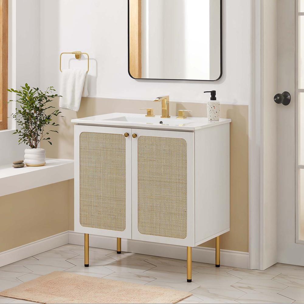Chaucer 30" Bathroom Vanity Cabinet (Sink Basin Not Included). Picture 9