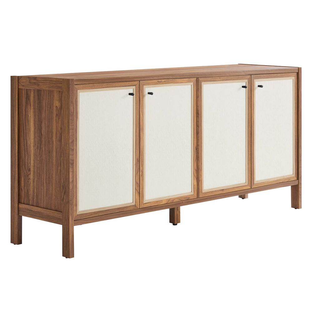Capri 65" Wood Grain Sideboard Storage Cabinet. Picture 1