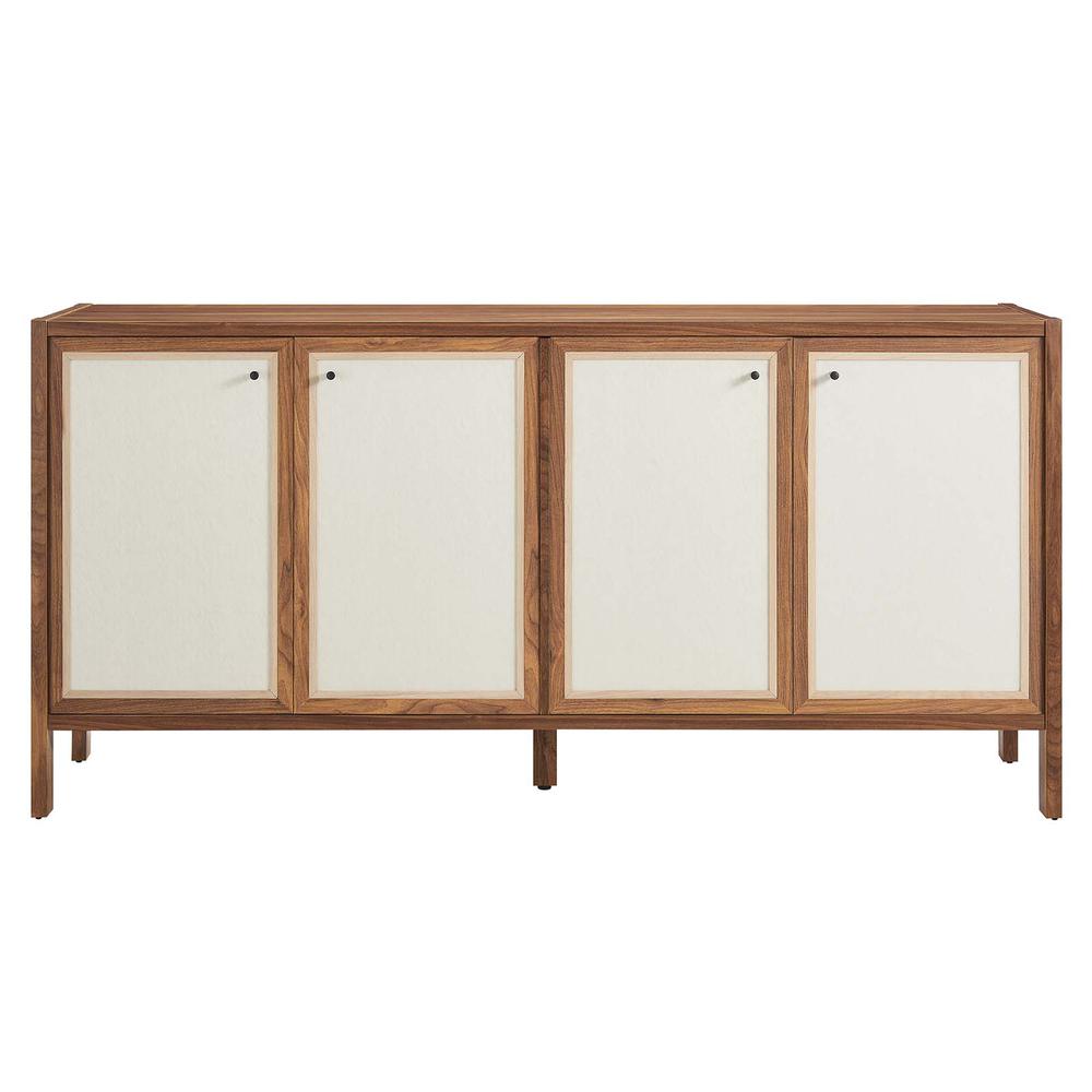 Capri 65" Wood Grain Sideboard Storage Cabinet. Picture 3