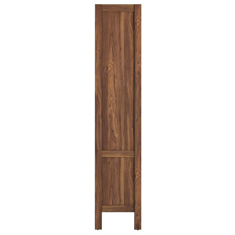 Capri 4-Shelf Wood Grain Bookcase. Picture 2