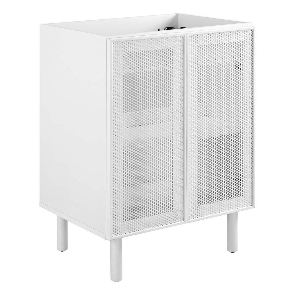 Calla 24" Perforated Metal Bathroom Vanity Cabinet (Sink Basin Not Included). Picture 1