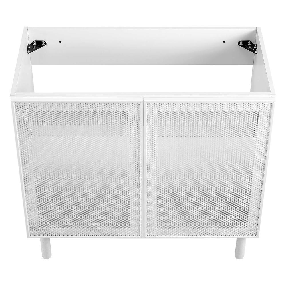 Calla 36" Perforated Metal Bathroom Vanity Cabinet (Sink Basin Not Included). Picture 5