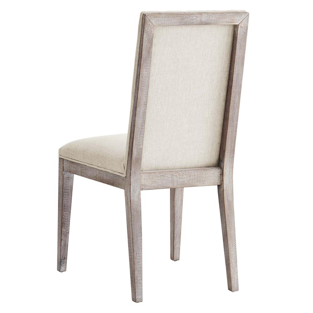 Maisonette French Vintage Tufted Fabric Dining Side Chairs Set of 2. Picture 4