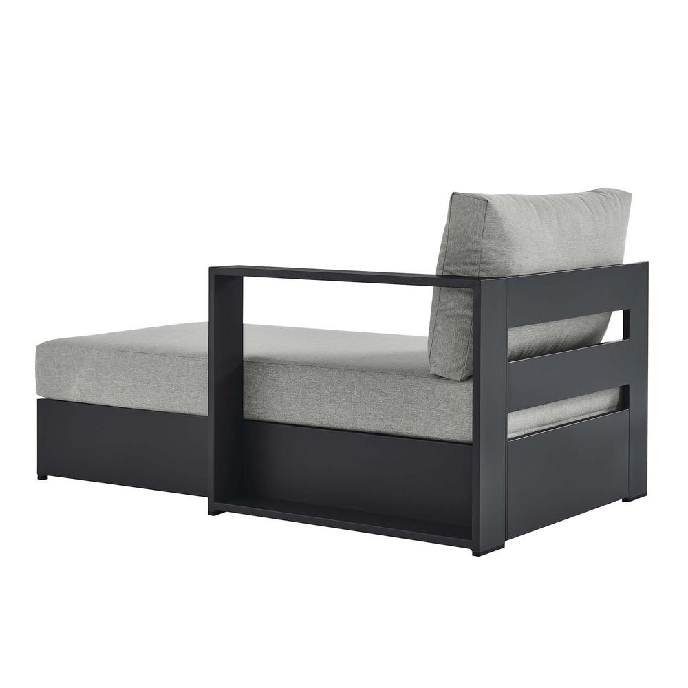 Tahoe Outdoor Patio Powder-Coated Aluminum Modular Right-Facing Chaise Lounge. Picture 3