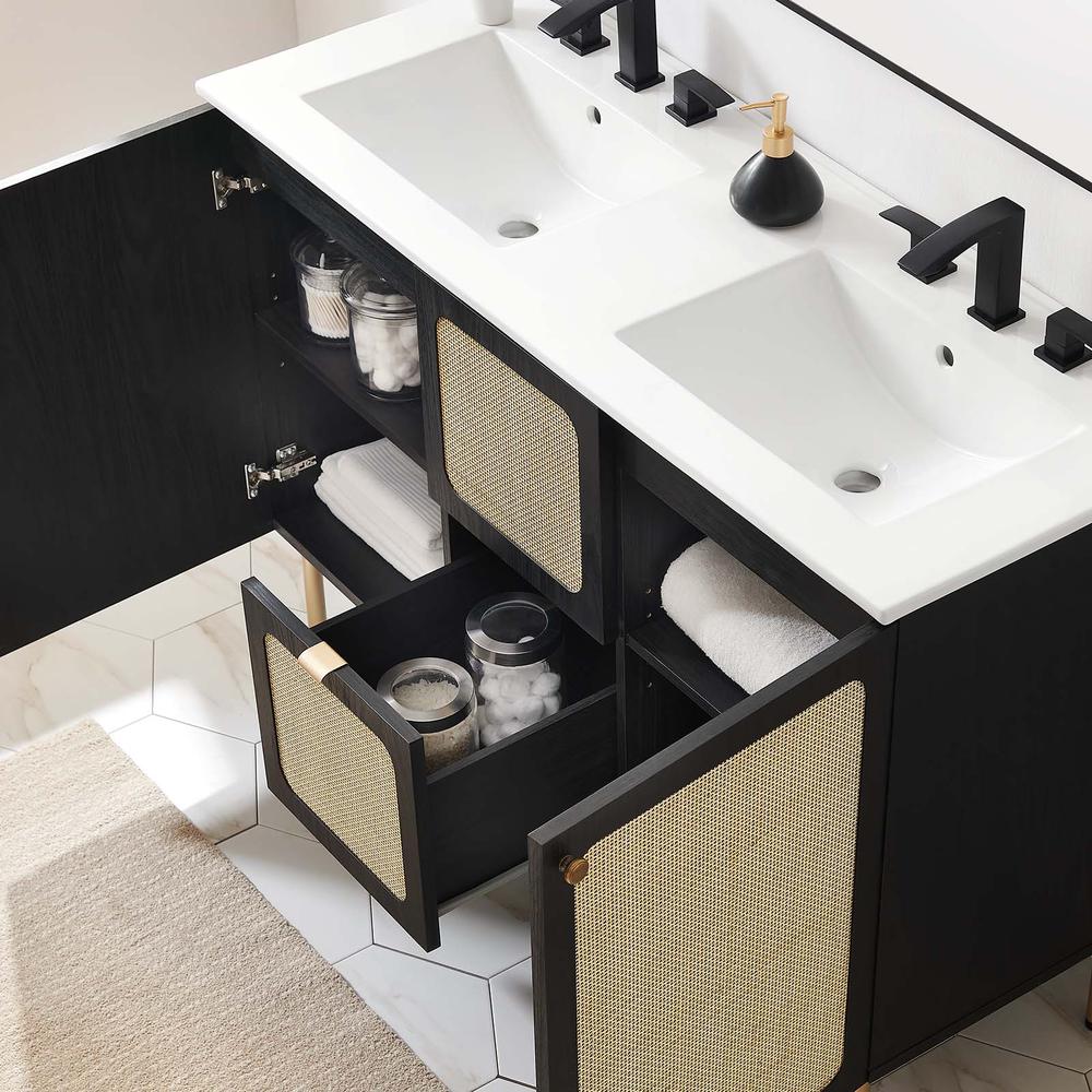 Chaucer 48" Double Sink Bathroom Vanity. Picture 15