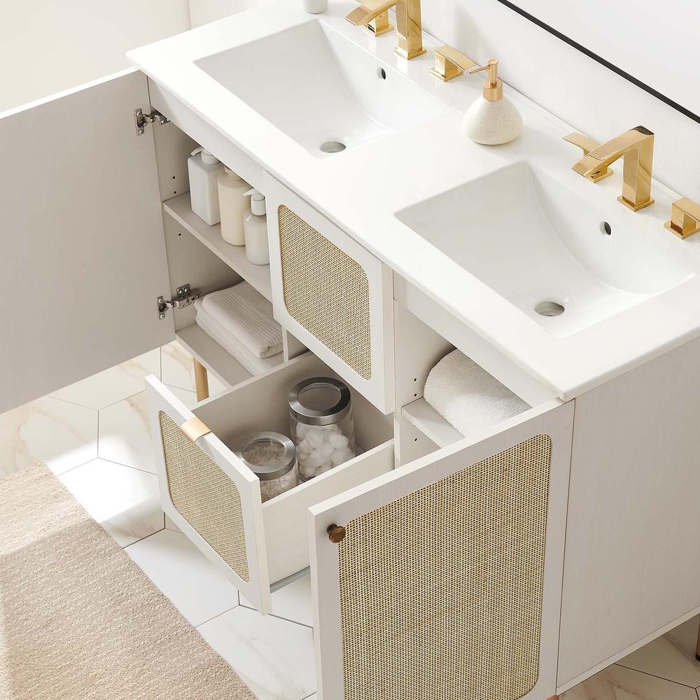 Chaucer 48" Double Sink Bathroom Vanity. Picture 15